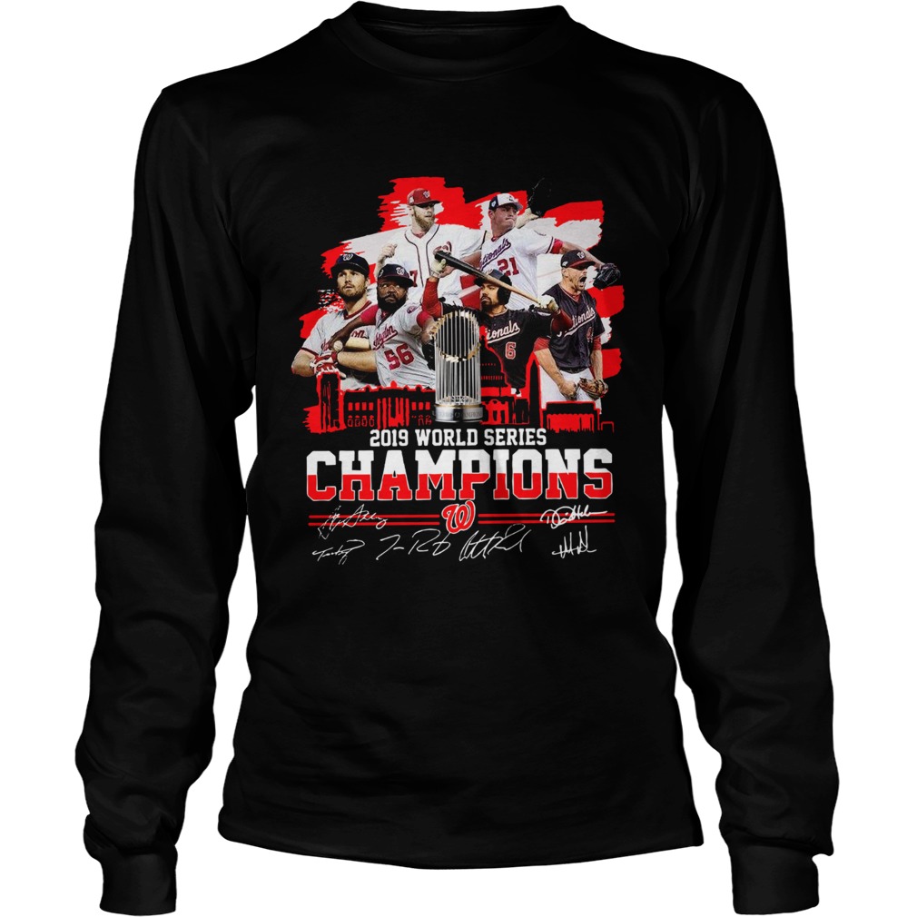 1572853903Washington Nationals 2019 World Series Champions Signature LongSleeve