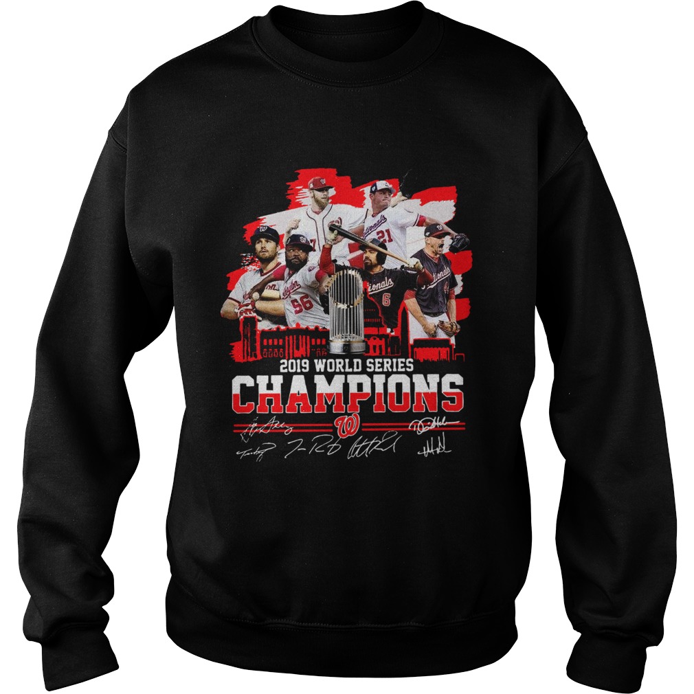 1572853903Washington Nationals 2019 World Series Champions Signature Sweatshirt