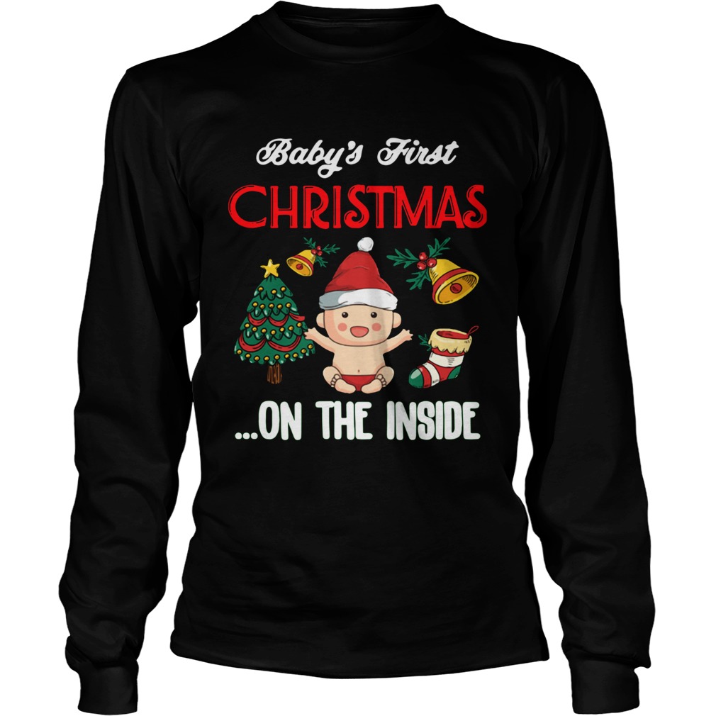 1572854129Babyâ€™s First Christmas On The Inside LongSleeve