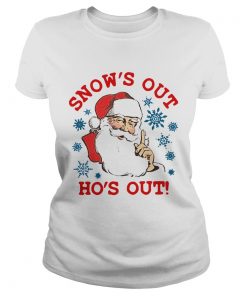 1572856082Santa Claus Snowâ€™s Out Hoâ€™s Out  Classic Ladies