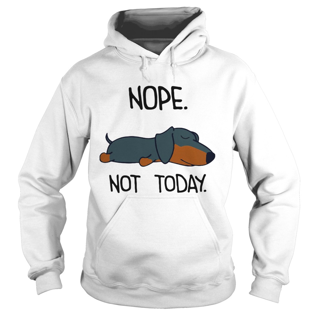 1572856221Dachshund Sleep Nope Not Today Hoodie