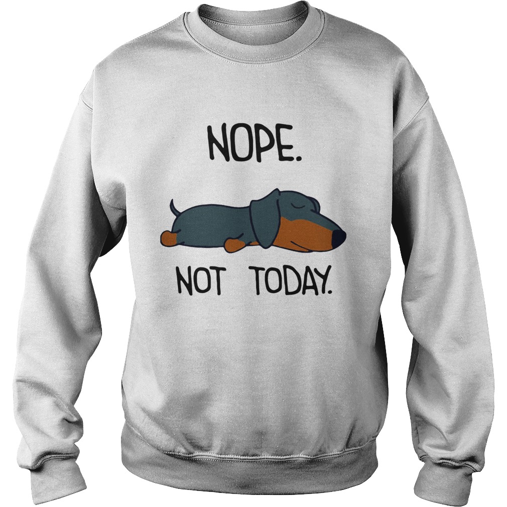 1572856221Dachshund Sleep Nope Not Today Sweatshirt