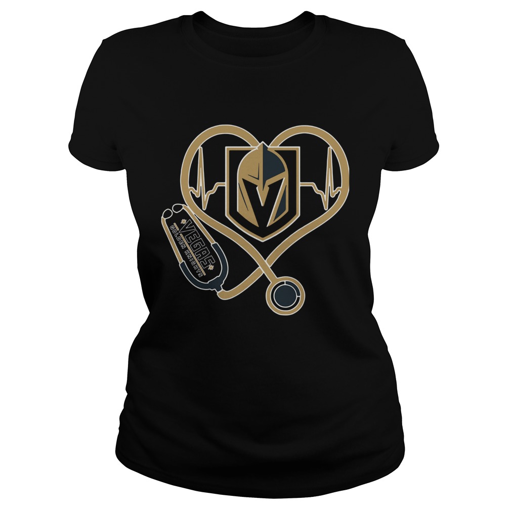 1572856579Heartbeat Nurse Love Vegas Golden Knights Classic Ladies