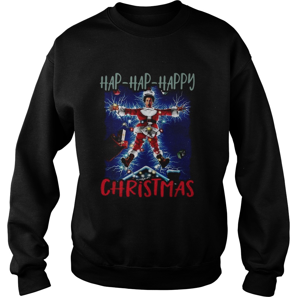 1572859813National Lampoonâ€™s Christmas Vacation Hap Hap Happy Christmas Sweatshirt