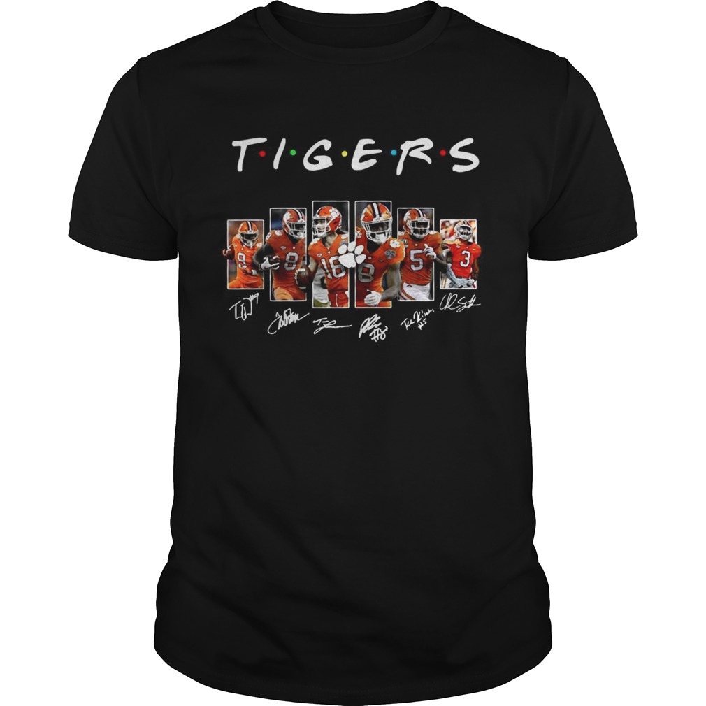 Clemson Tigers team player signatures shirt