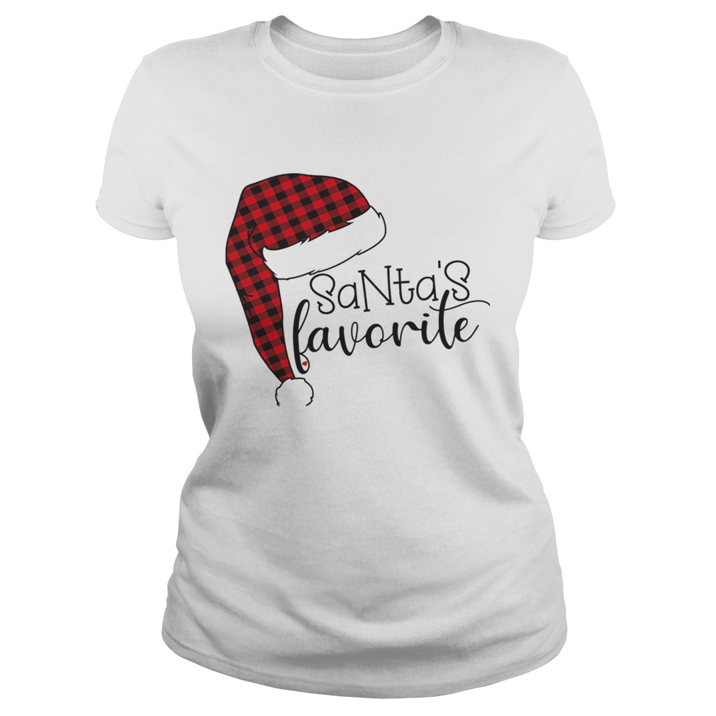 1572861409Funny Christmas Gift Santa's Favorite With Santa Hat Classic Ladies