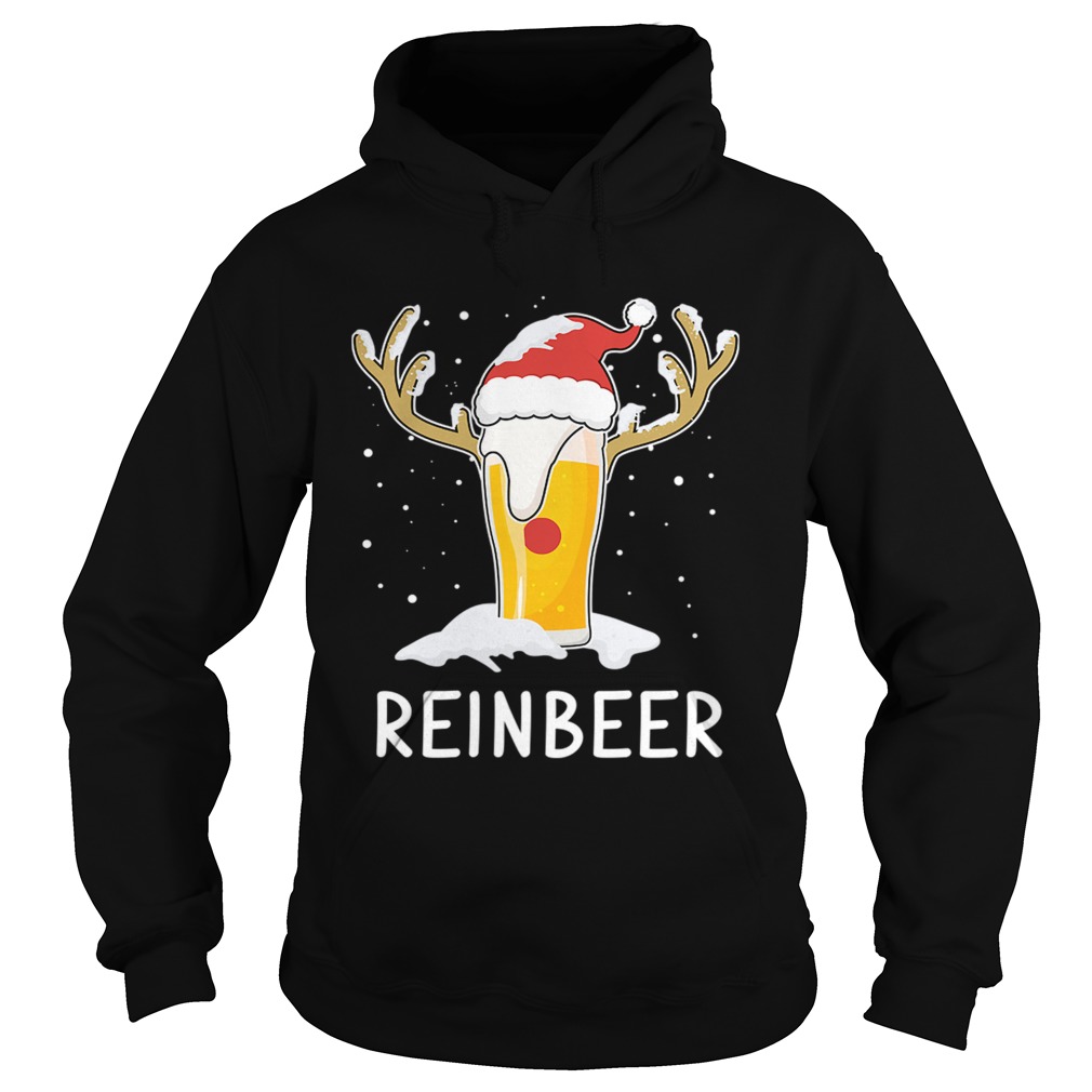 1572861978ReinBeer Xmas Beer Deer With Christmas Hat Hoodie