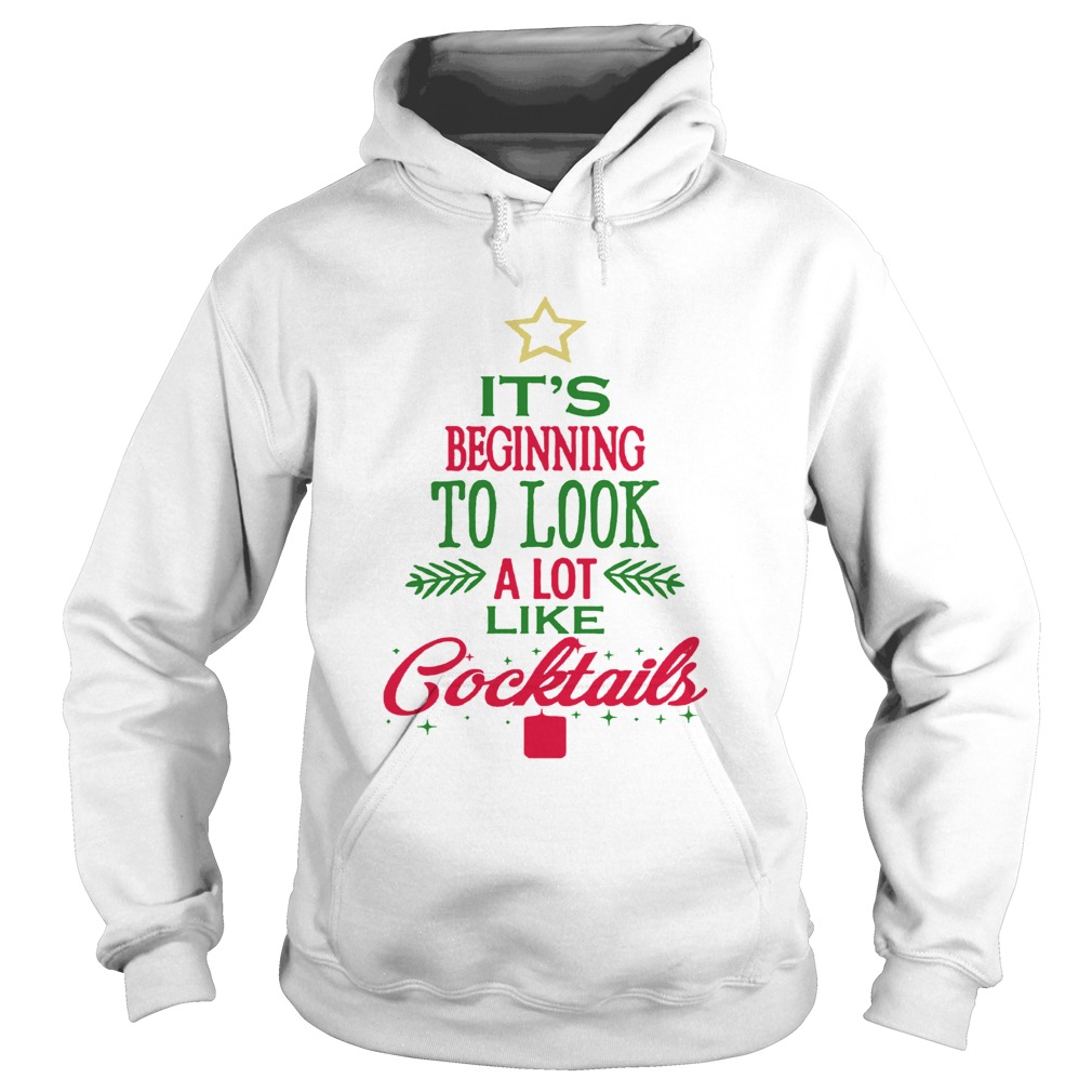 1572863748It's Beginning To Look Like Cocktails Christmas Hoodie