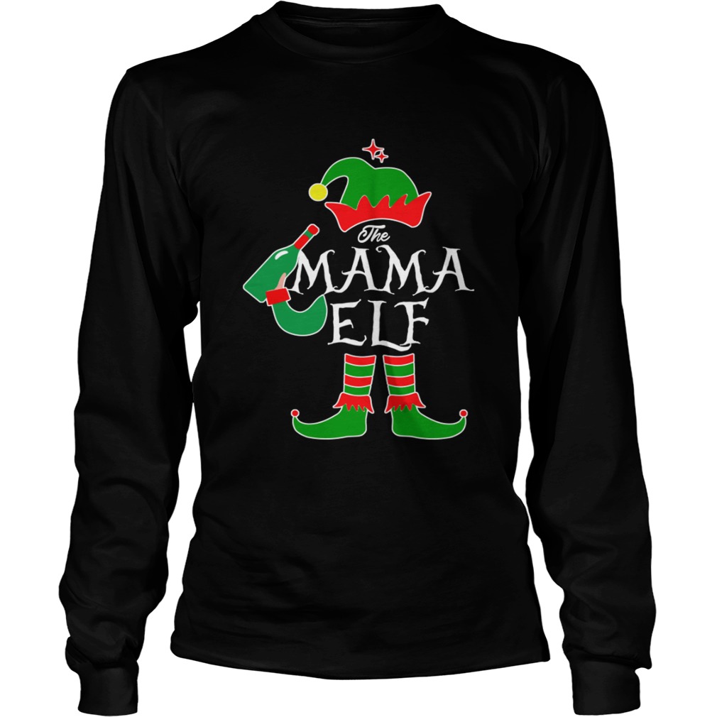 1572865389Funny The Mama Elf Family Matching Group Christmas LongSleeve