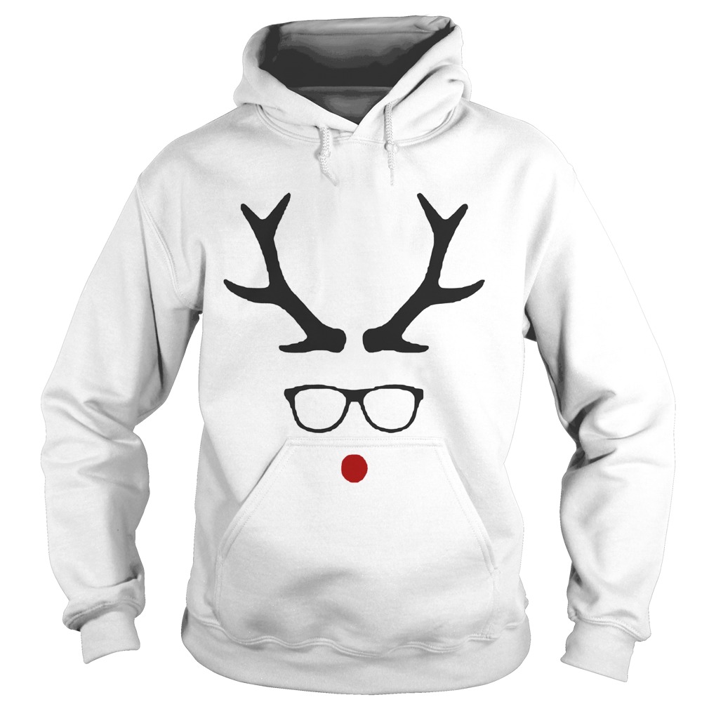 1572867008Hipster Rudolph Christmas Hoodie