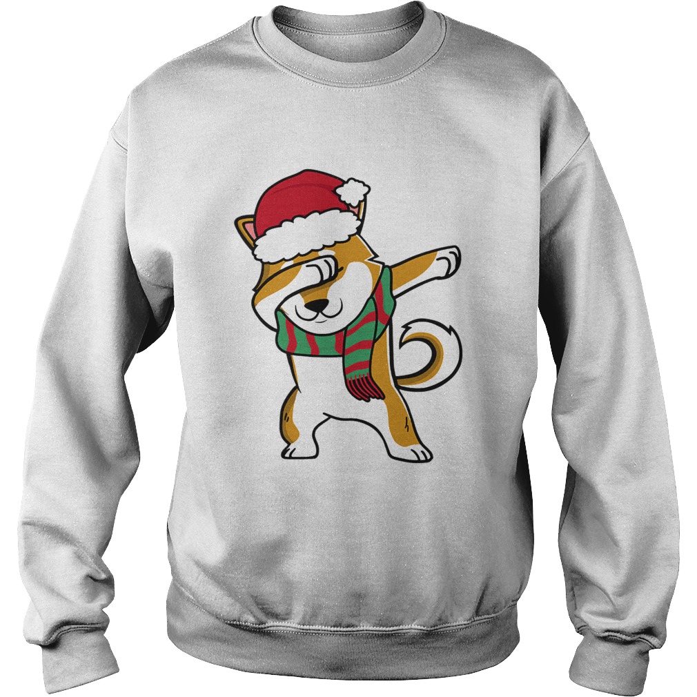 1572867692Dabbing Corgi Christmas Tee For Dog Lover Sweatshirt
