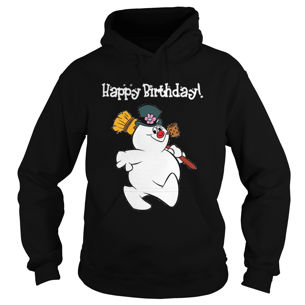 1573547054Frosty The Snowman Happy Birthday Christmas Graphic Hoodie