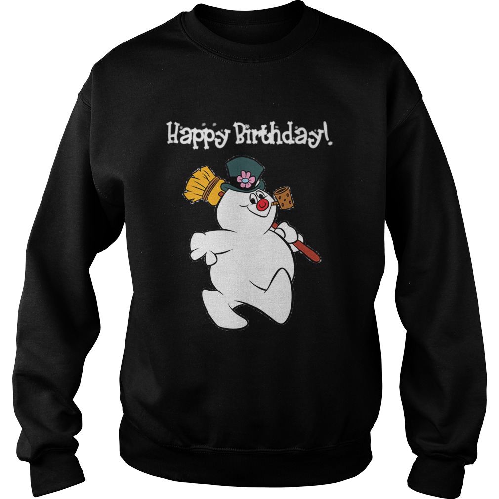 1573547054Frosty The Snowman Happy Birthday Christmas Graphic Sweatshirt