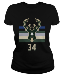 34 Giannis Antetokounmpo Milwaukee Bucks  Classic Ladies