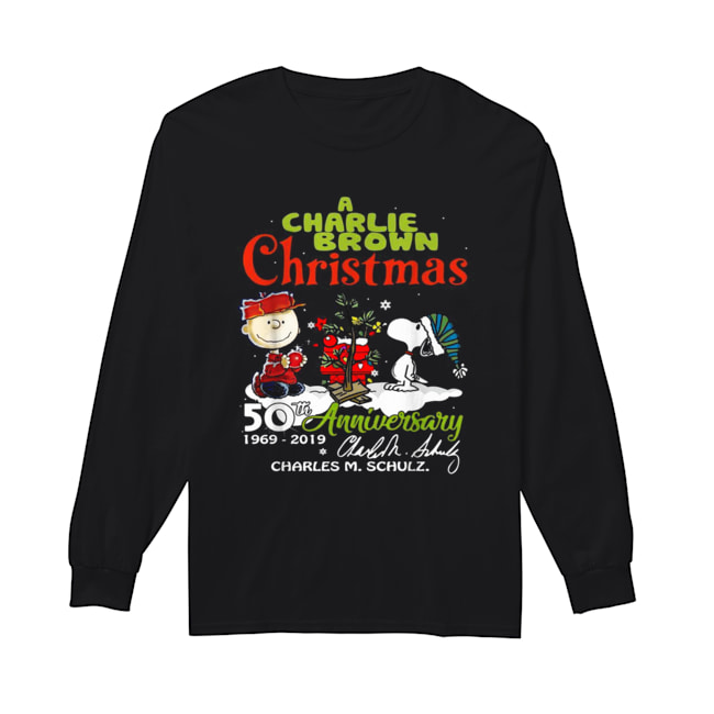 A Charlie Brown Christmas 50th Anniversary 1969-2019 signature Long Sleeved T-shirt 
