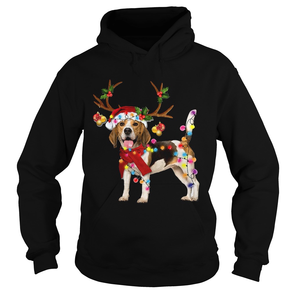 Beagle Gorgeous Reindeer Crewneck Christmas Hoodie