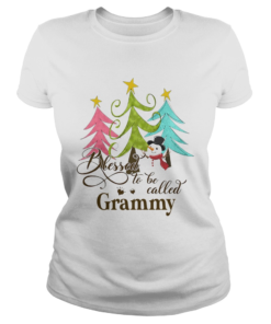 Blessed To Be Called Grammy Tree Snowman Christmas  Classic Ladies