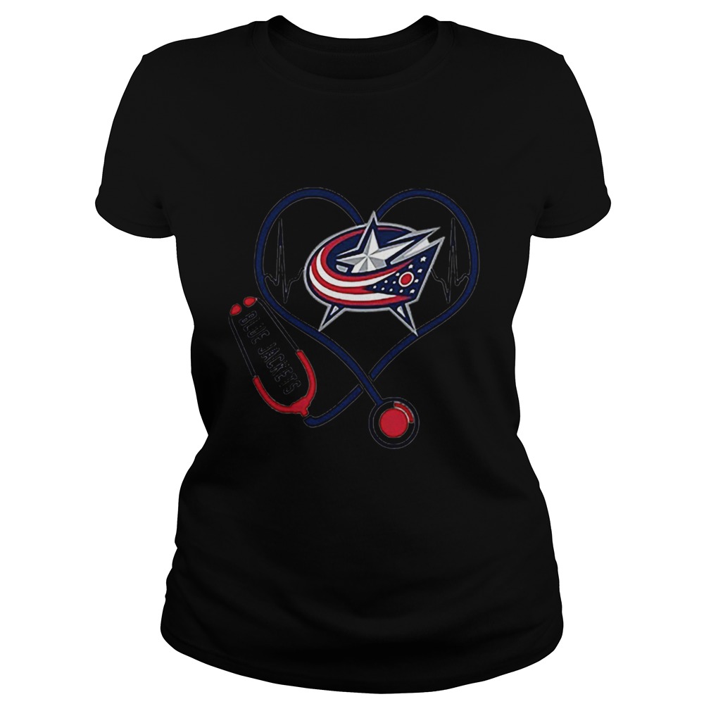 Blue Jackets heart Nurse stethoscope Classic Ladies