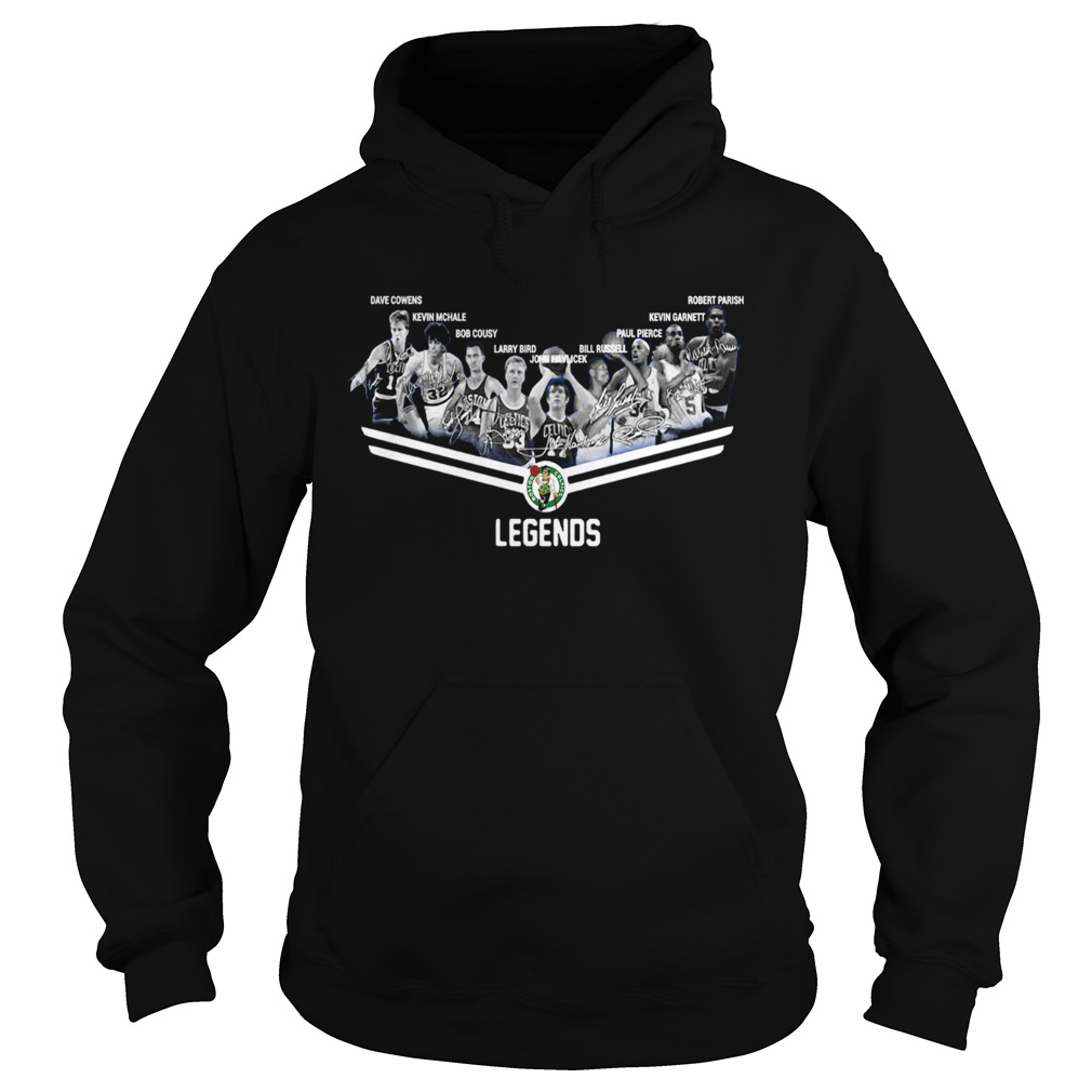 Boston Celtics Legends team signatures Hoodie