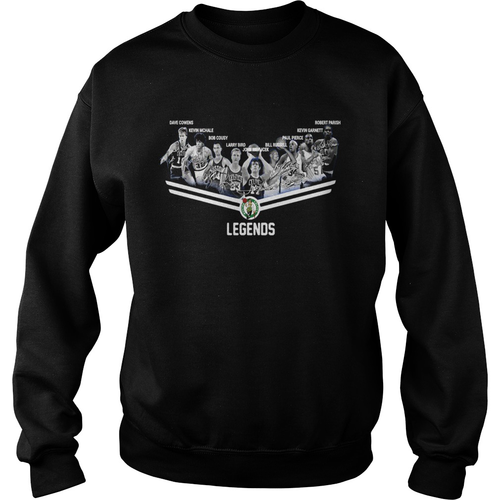 Boston Celtics Legends team signatures Sweatshirt