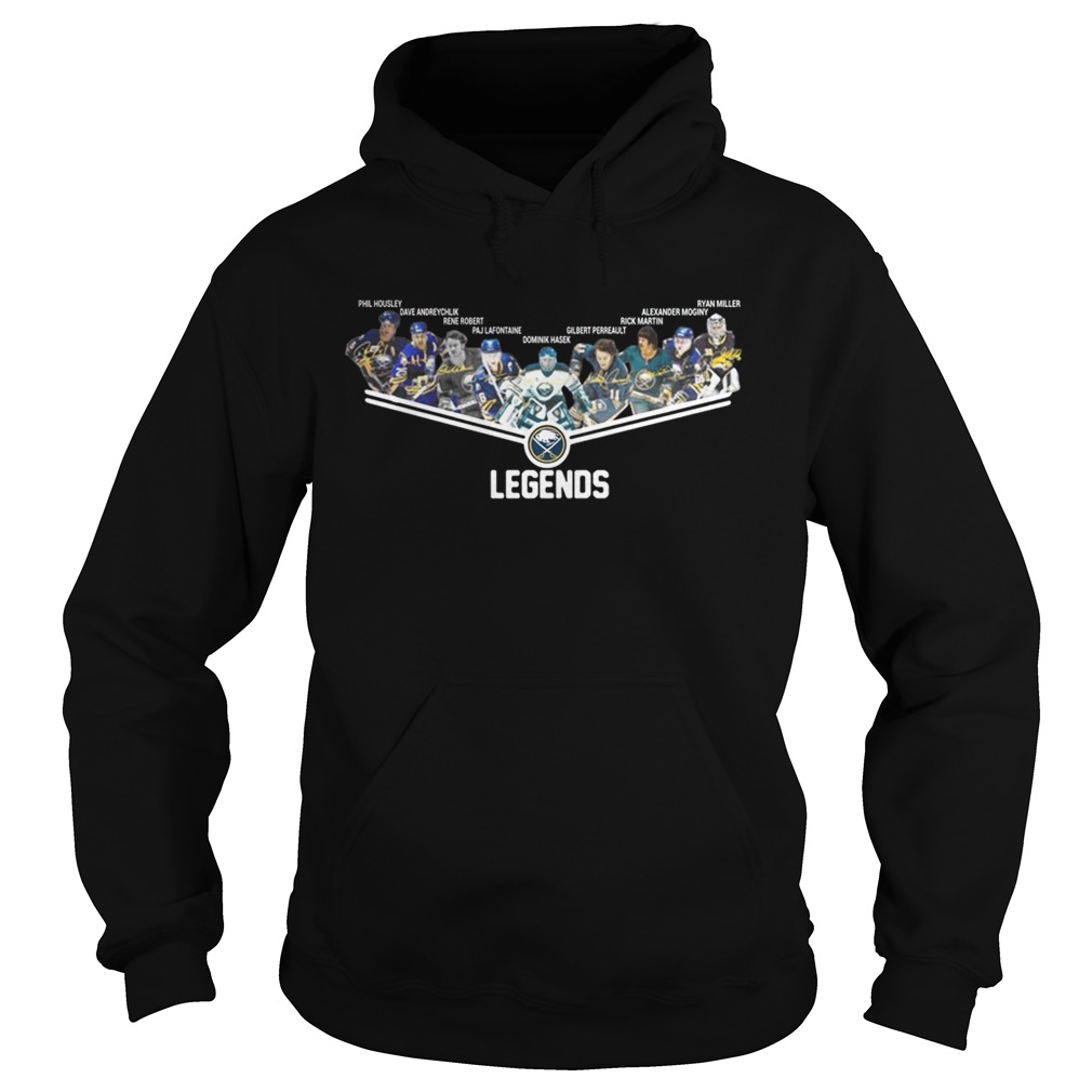 Buffalo Sabres Phil Housley Pat LaFontaine Dominik Haek Ryan Miller Legends Signatures Hoodie