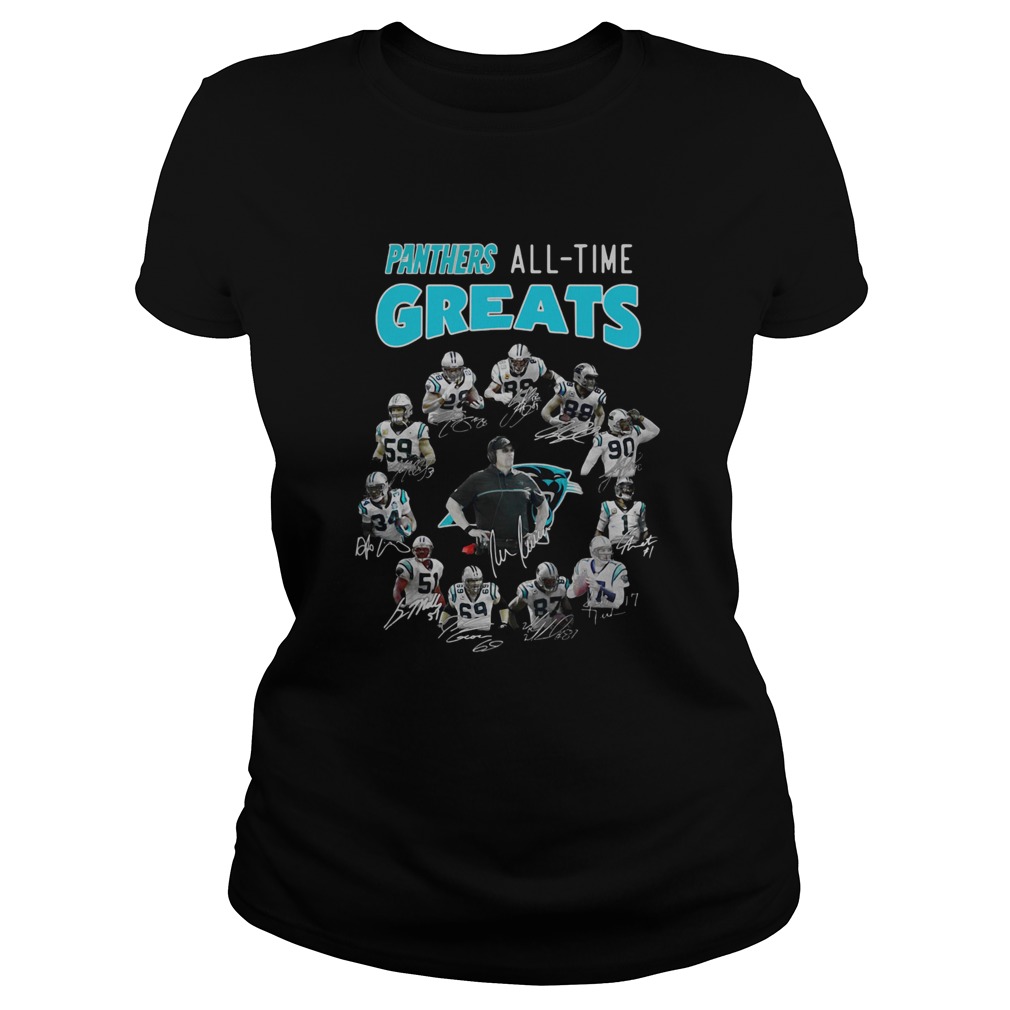 Carolina Panthers AllTime Greats Team Signatures Classic Ladies