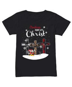 Christmas begins with christ cross Mickey Mouse  Classic Women's T-shirt
