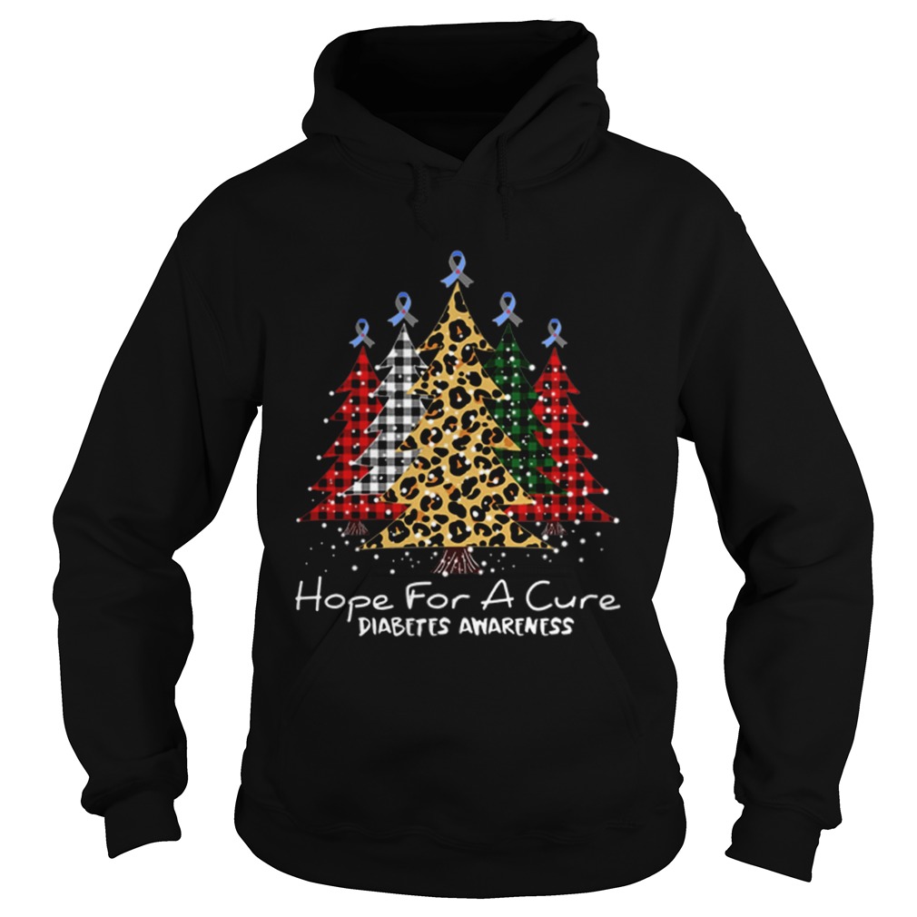 Christmas tree hope for a cure Diabetes Awareness Hoodie