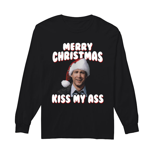 Clark Griswold Merry Christmas Kiss My Ass Long Sleeved T-shirt 
