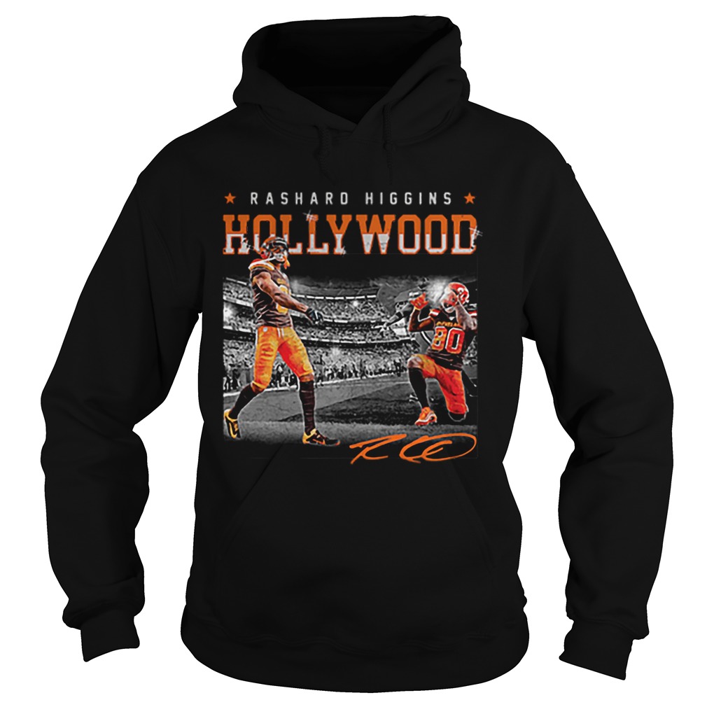 Cleveland Browns Rashard Higgins Holly Wood signature Hoodie