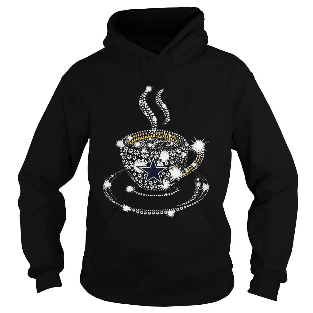 Coffee Dallas Cowboys rhinestone Hoodie