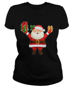 Cute Santa Claus Merry Christmas  Classic Ladies