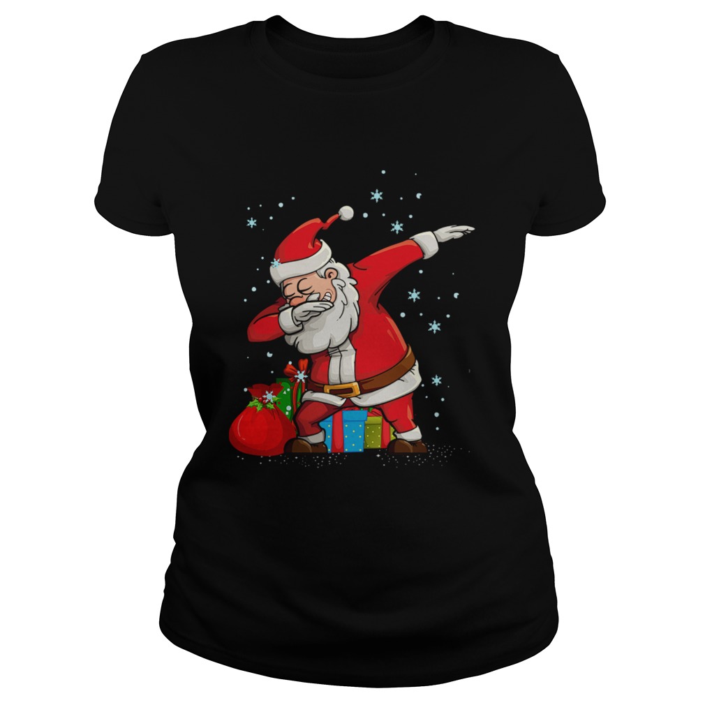 Dabbing Dancing Santa Christmas Classic Ladies
