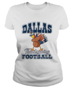 Dallas Cowboys Thanksgiving Day Turkey Playing Football  Classic Ladies