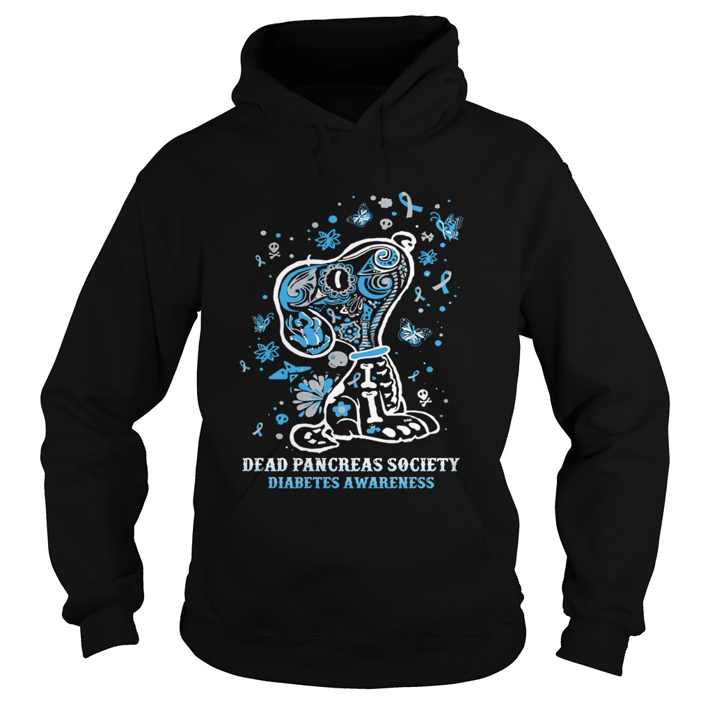 Dead pancreas society diabetes awareness Snoopy Hoodie