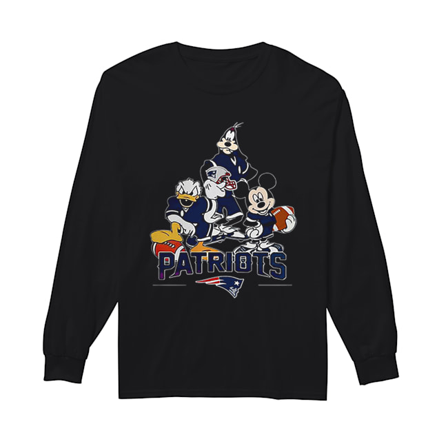 Disney Character New England Patriots Long Sleeved T-shirt 