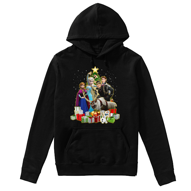 Disney Frozen Characters Merry Christmas Gifts Unisex Hoodie