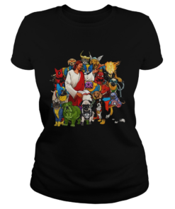 Dog Avengers Jesus thats how I saved the world  Classic Ladies