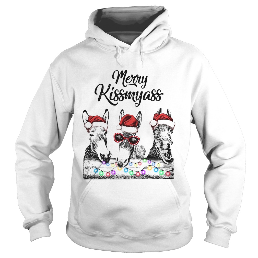 Donkeys Merry Kissmyass Hoodie