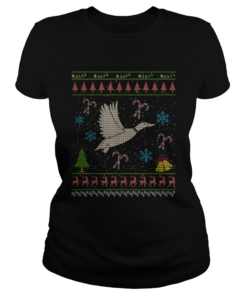 Duck Hunting Christmas Ugly Sweater Duck Hunter  Classic Ladies