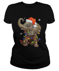 Elephant Santa Christmas Light  Classic Ladies