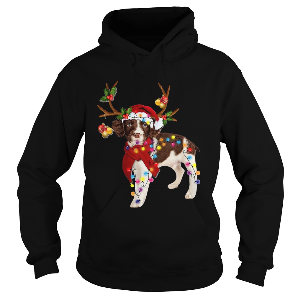 English Springer Spaniel Gorgeous Reindeer Crewneck Hoodie