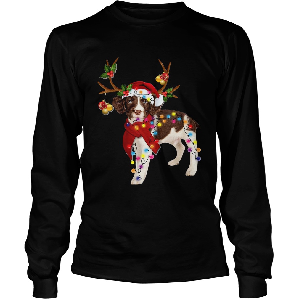 English Springer Spaniel Gorgeous Reindeer Crewneck LongSleeve