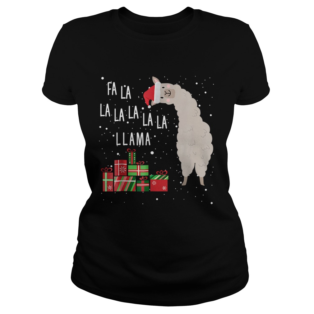 Fa La La Llama Christmas Classic Ladies