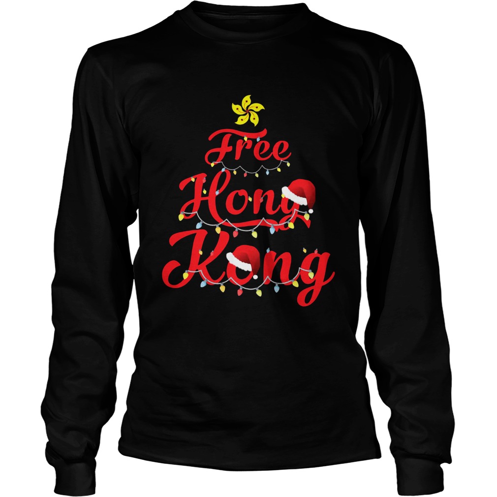Free Hong Kong Christmas Tree LongSleeve