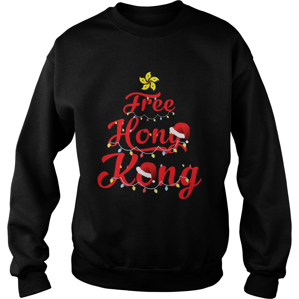 Free Hong Kong Christmas Tree Sweatshirt