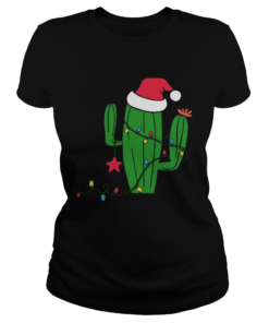 Free Hugs Santa Cactus Christmas  Classic Ladies