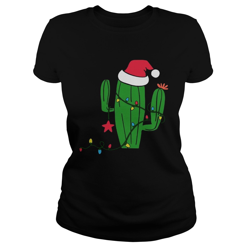 Free Hugs Santa Cactus Christmas Classic Ladies