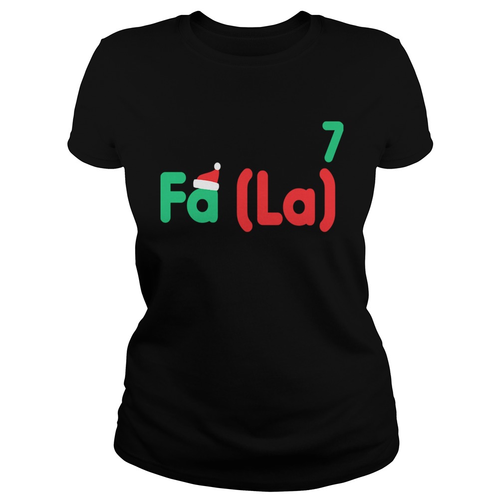 Funny Math FaLaLa Christmas Classic Ladies