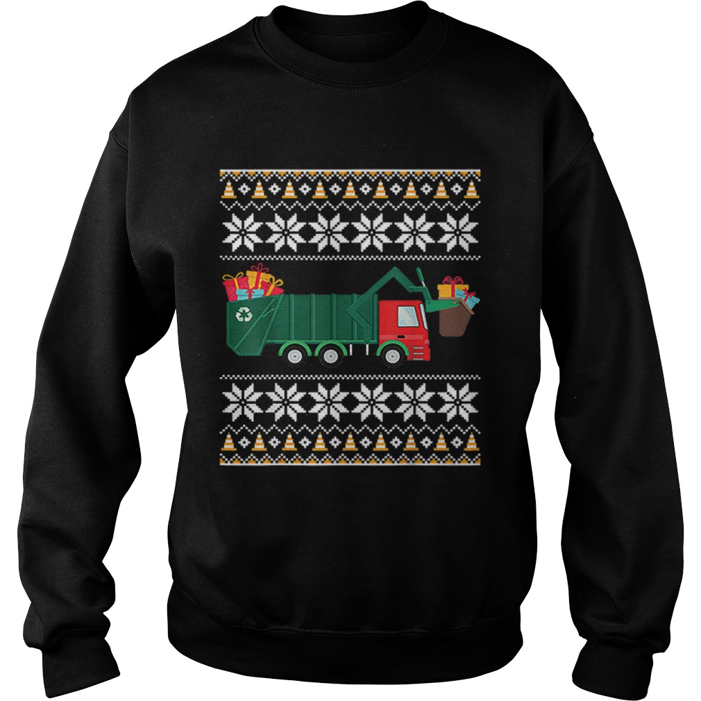 Garbage Truck Christmas Sweatshirt